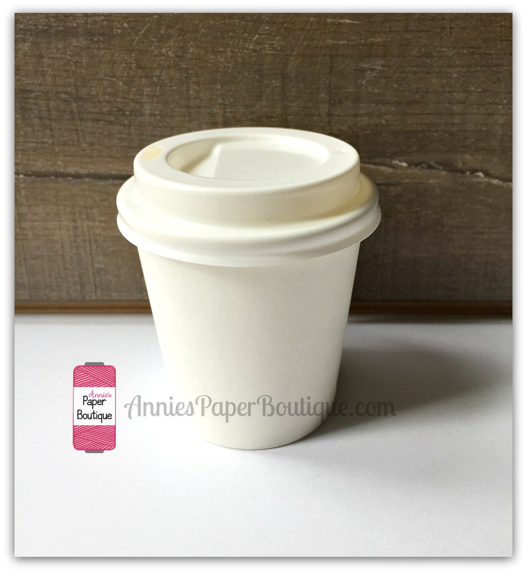 Mini Cups - 4 Ounce White Paper Cups