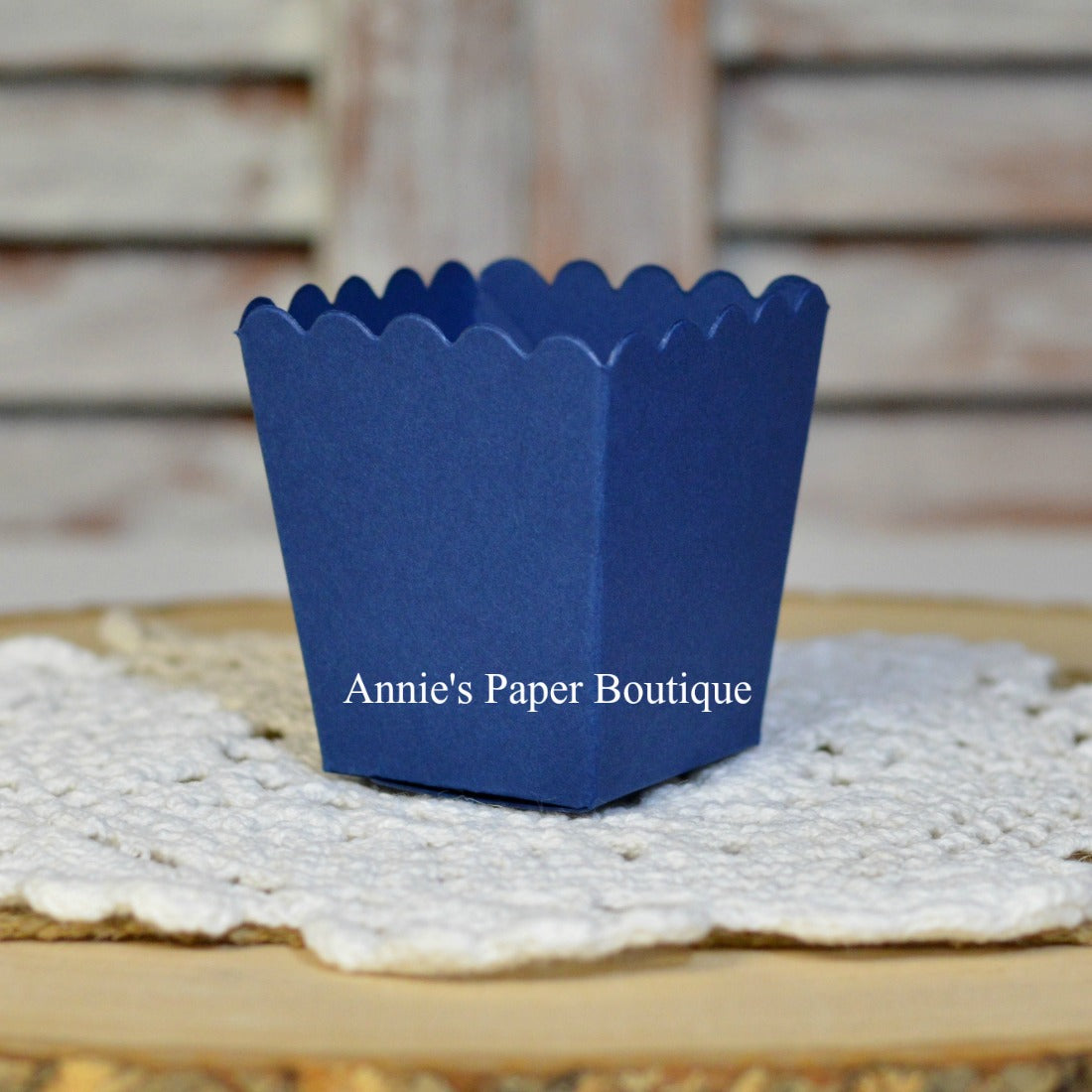 Navy Blue Mini Popcorn Boxes