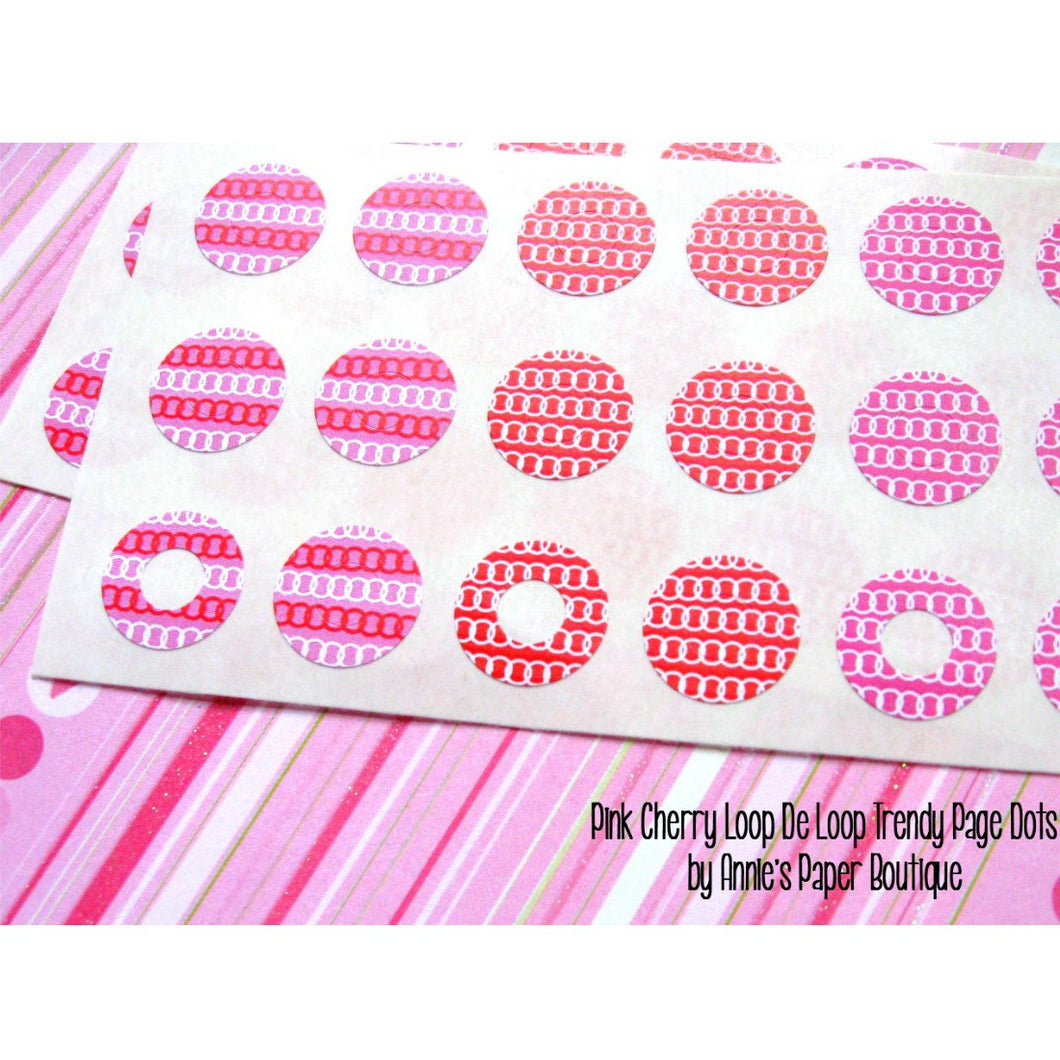 Pink Cherry Loop De Loop Trendy Page Dots™