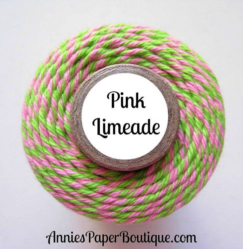 Pink and Lime Green Trendy Bakers Twine