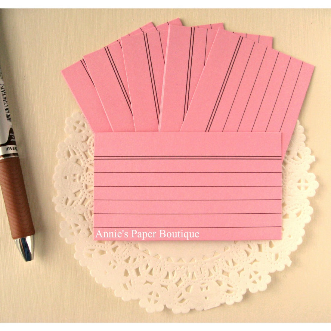 Pink Mini Index Cards