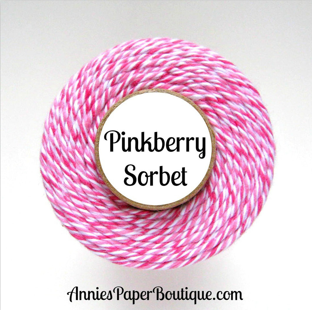 Raspberry, White, and Pink Trendy Bakers Twine