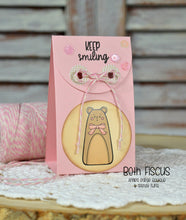 Posy Pink Treat Packet with Country Bear Tag