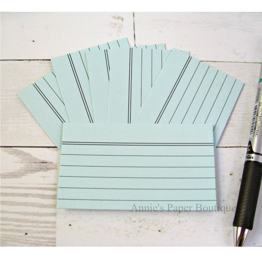 Powder Blue Mini Index Cards