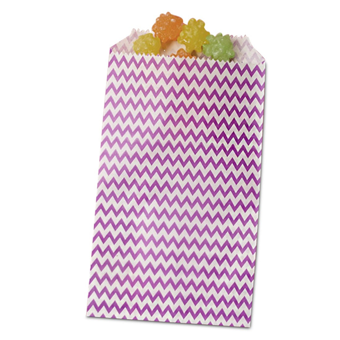 Purple Chevron Treat Bags