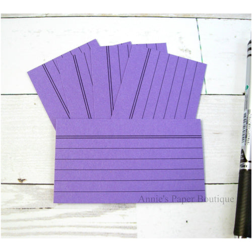 Purple Mini Index Cards