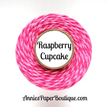 Raspberry Cupcake Trendy Bakers Twine - Raspberry & Pink - Valentine