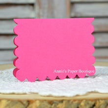 Raspberry Pink Scallop Note Card
