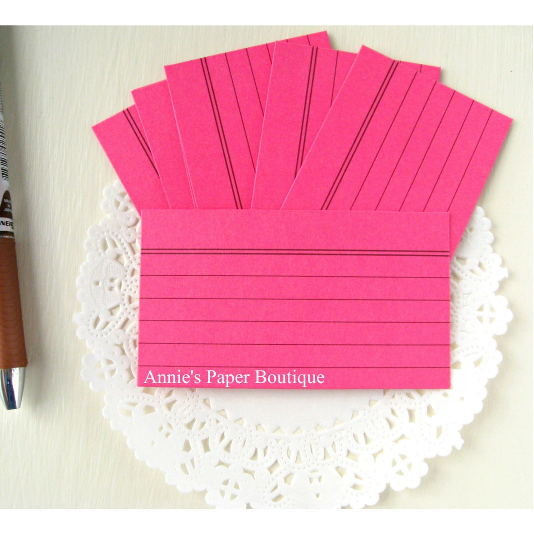 Raspberry Mini Index Cards