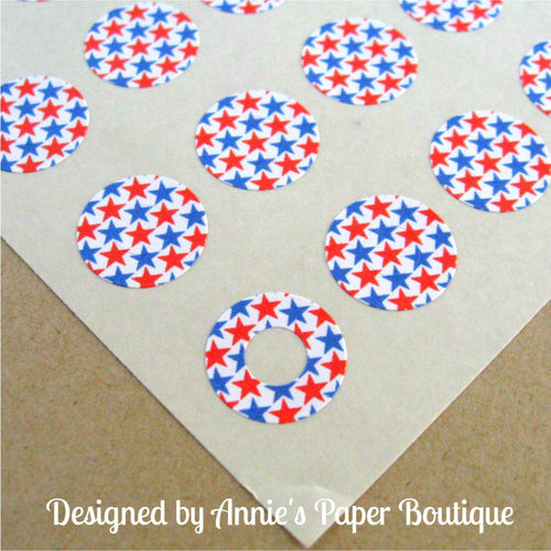 Red & Blue Stars Trendy Page Dots™ - Reinforcements