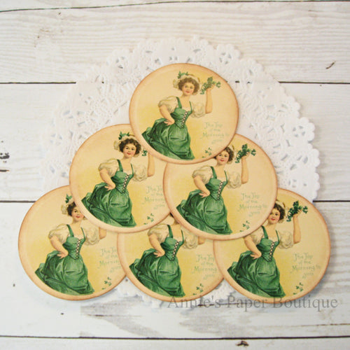 Top of the Morning St. Patrick's Day Vintage Inspired Tags
