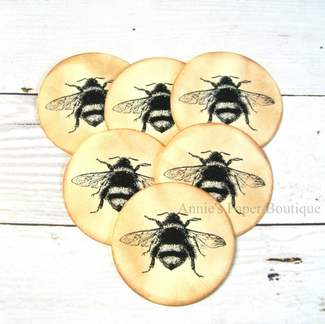 Round Bee Tags