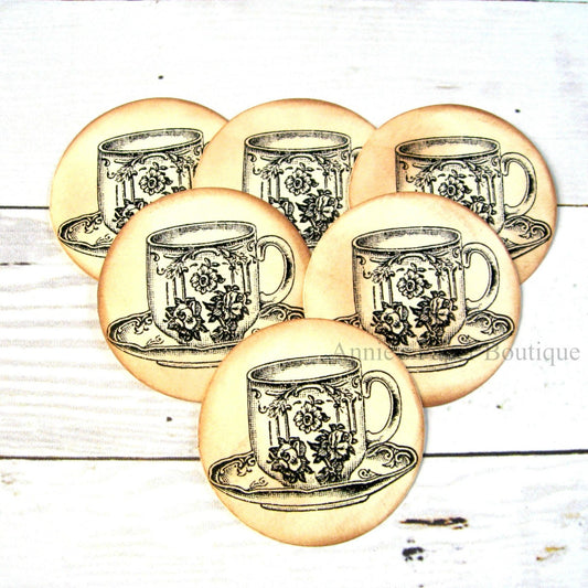 Round Teacup Tags