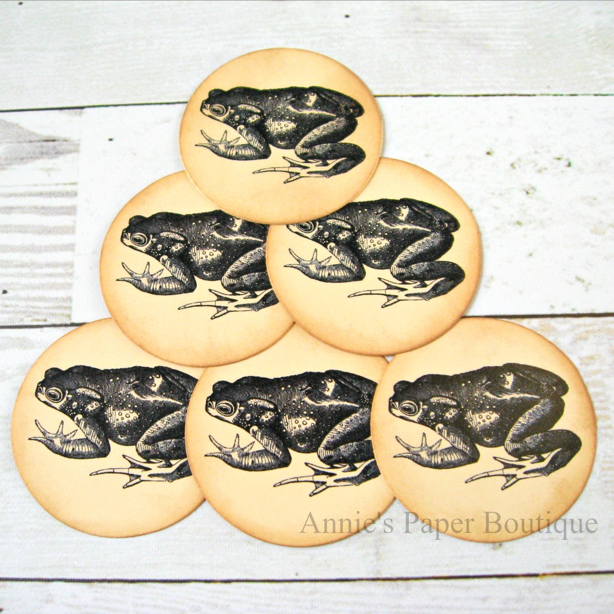 Round Toad Vintage Inspired Tags