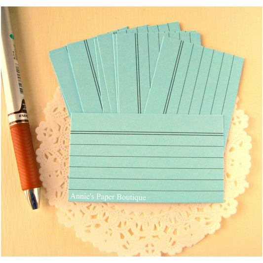 Sky Blue Mini Index Cards