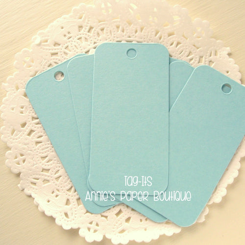 Sky Blue Tag-Its, Cardstock Hang Tags