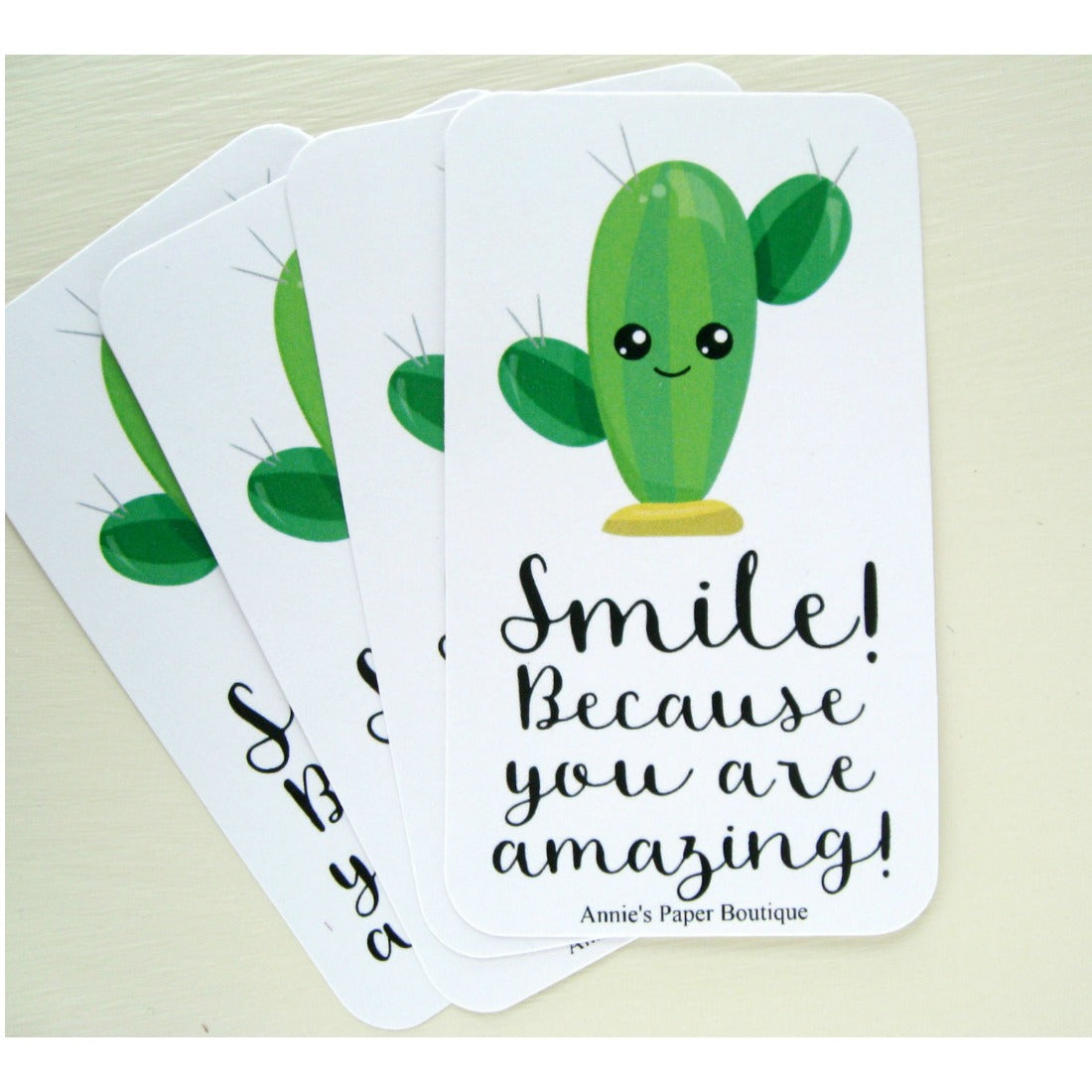 Smile Cactus Mini Messages