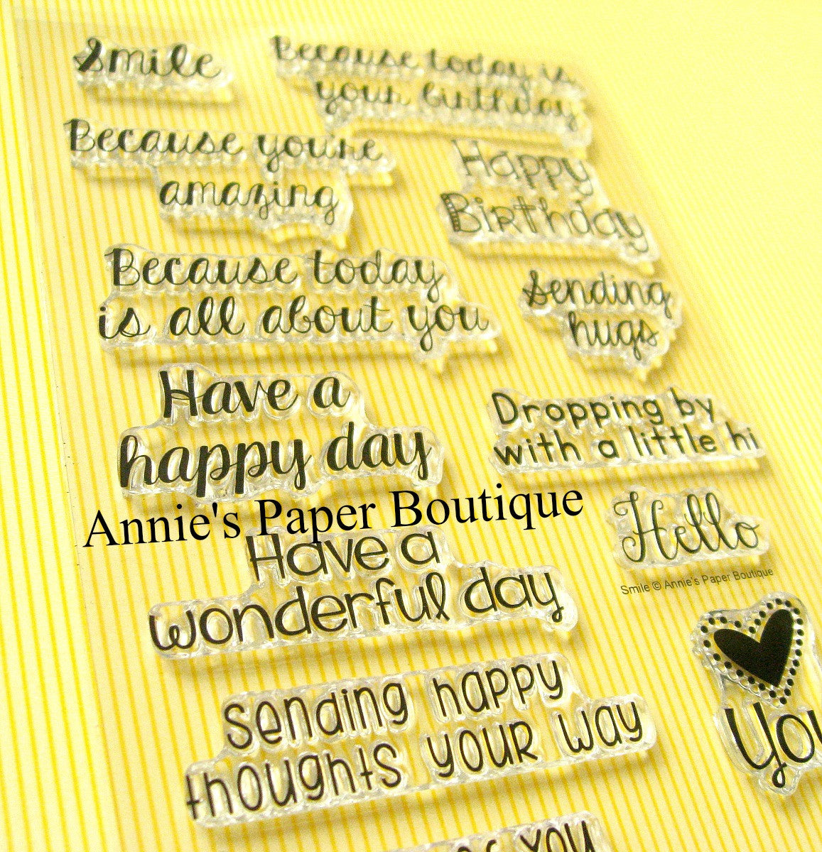 Smile Stamp Set - 4x6