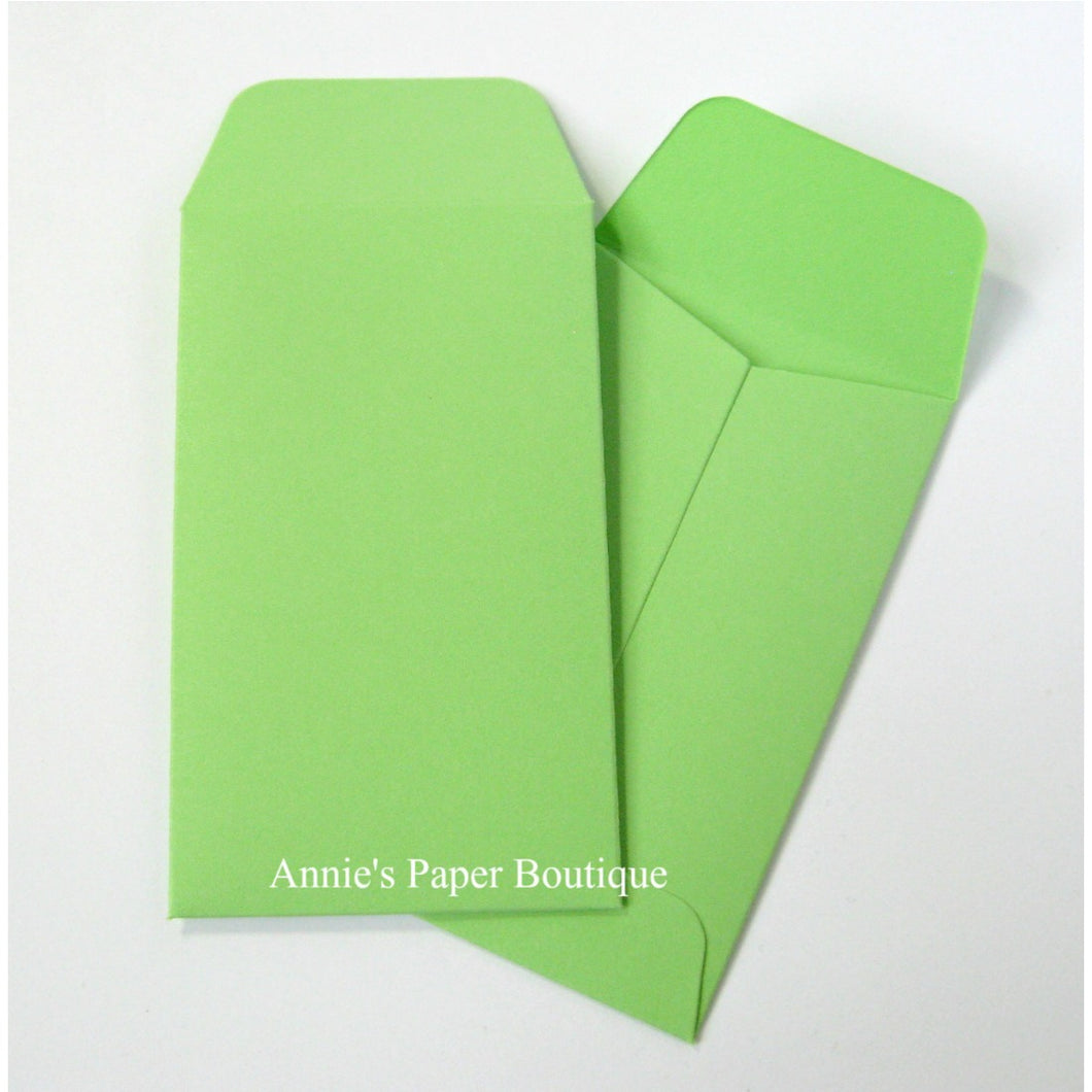 Spring Green Mini Seed Packet Envelopes