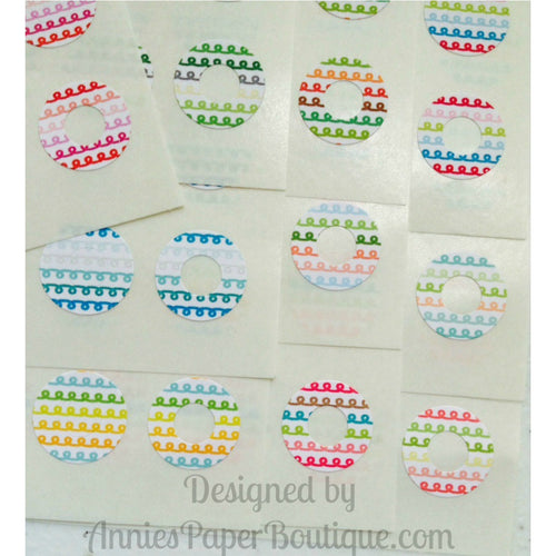 Swirly Trendy Page Dots™ - Hole Reinforcers, Planner Stickers