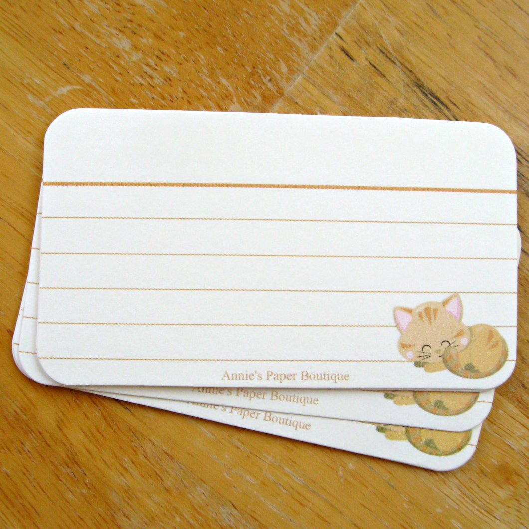 Tan Tabby Mini Note Cards