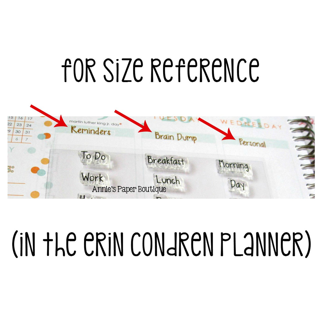 Title It Planner Stamps - 4x4 - Headers, Lists, Reminders – Annie's ...
