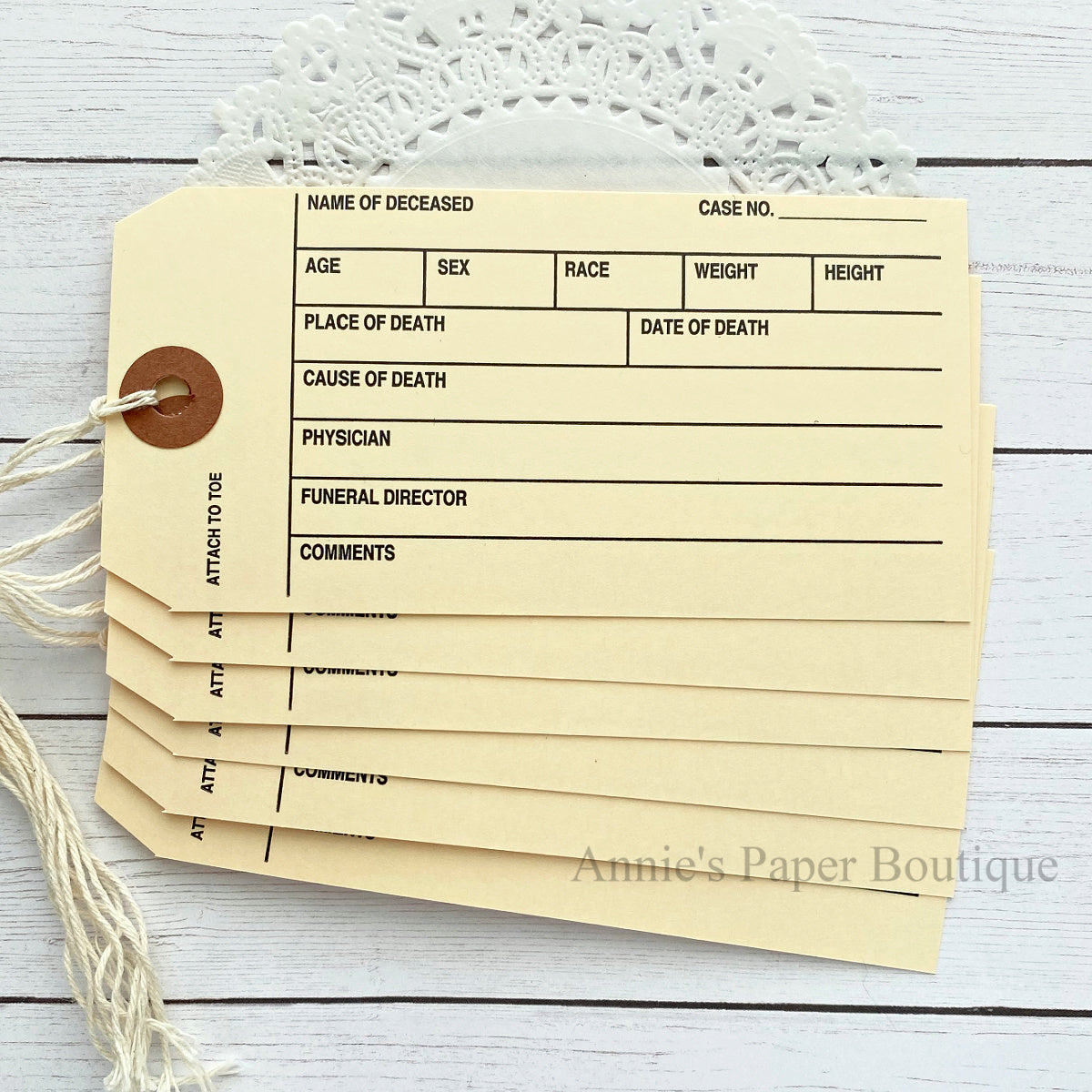 Toe Tags