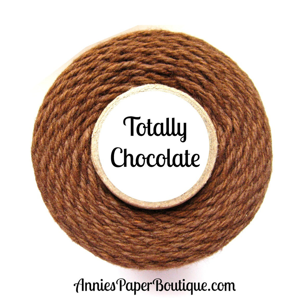 Totally Chocolate Trendy Bakers Twine - Solid Brown