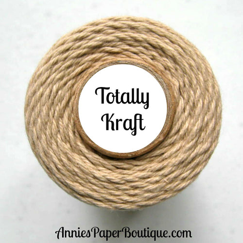 Totally Kraft Trendy Bakers Twine - Solid Light Brown - Flax, Tan