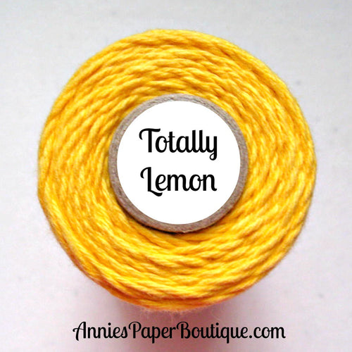 Totally Lemon Trendy Bakers Twine - Solid Yellow