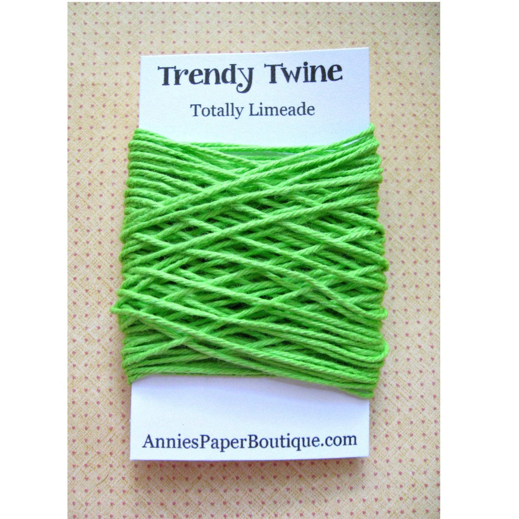 Solid Lime Green Trendy Bakers Twine