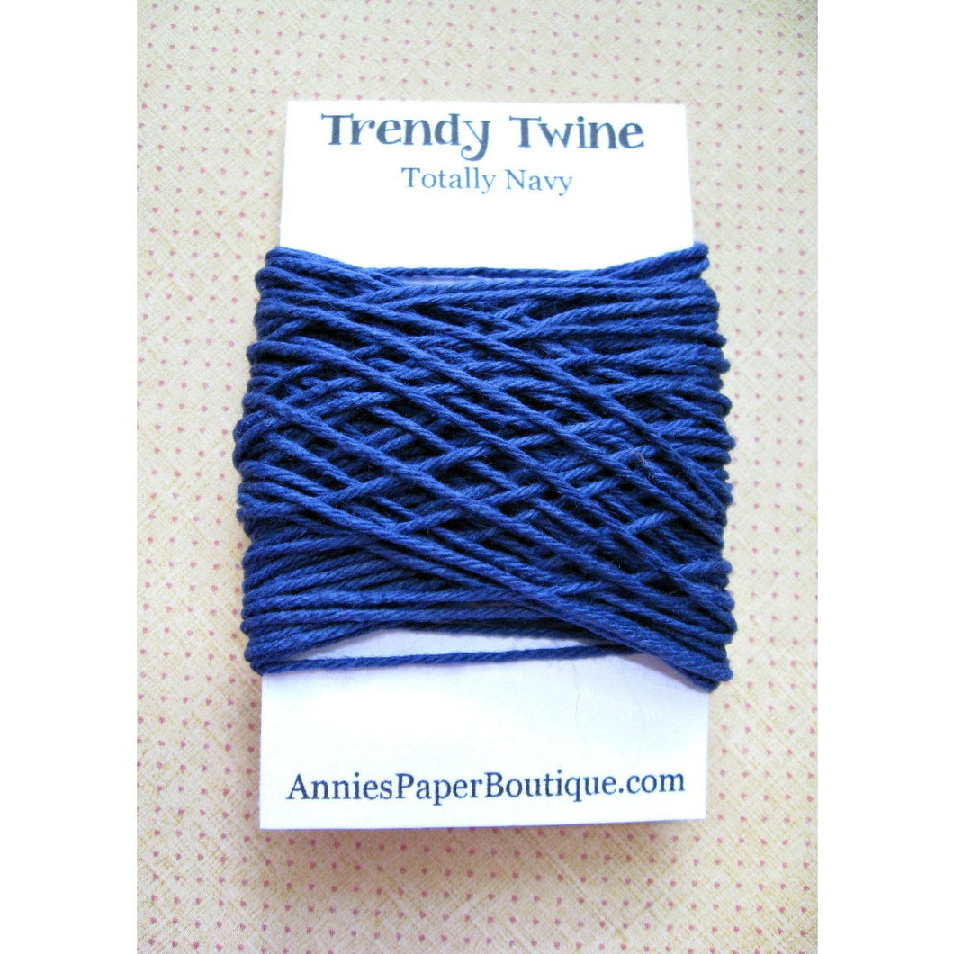 Totally Navy Trendy Bakers Twine Mini - Solid Navy Blue