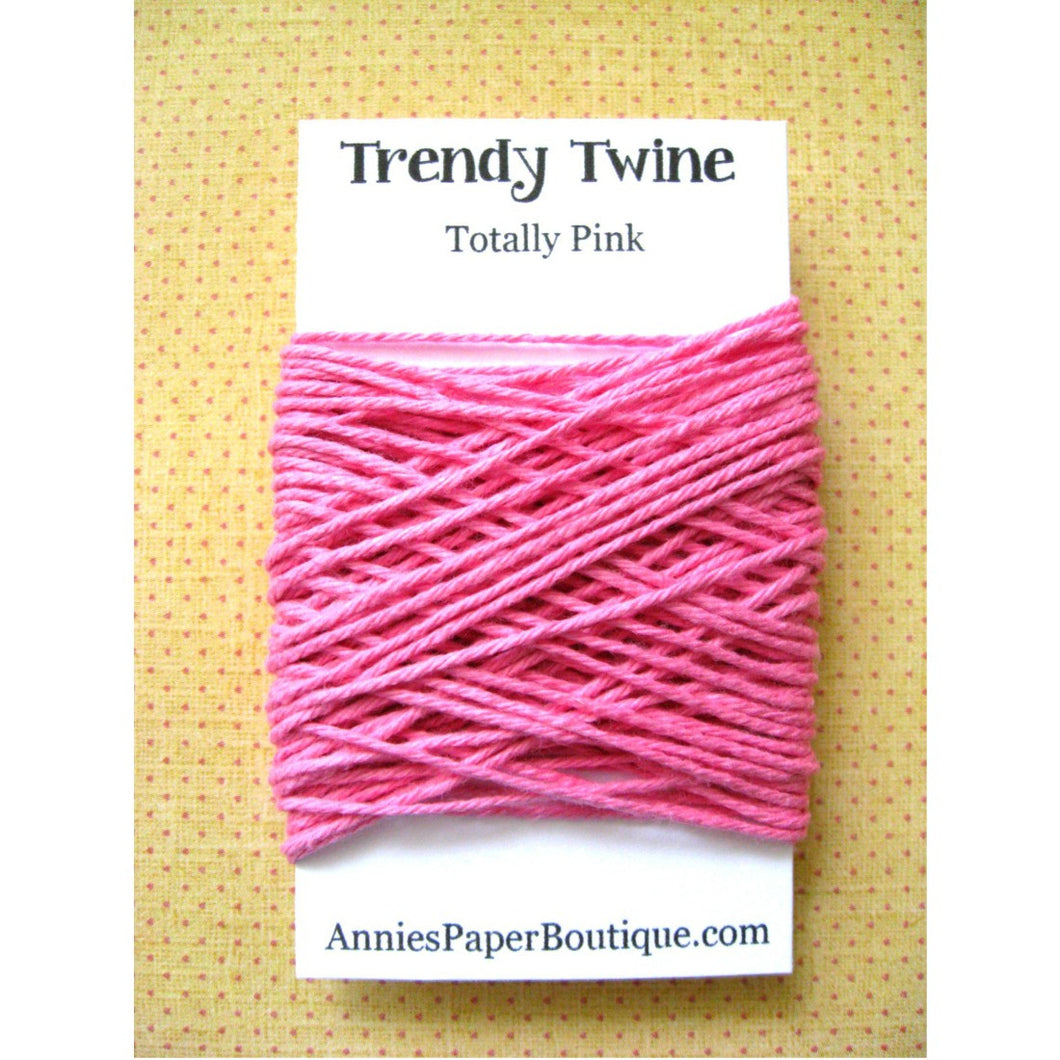Totally Pink Trendy Bakers Twine Mini - Solid Pink