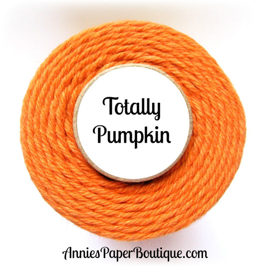 Totally Pumpkin Trendy Bakers Twine - Solid Pumpkin Orange