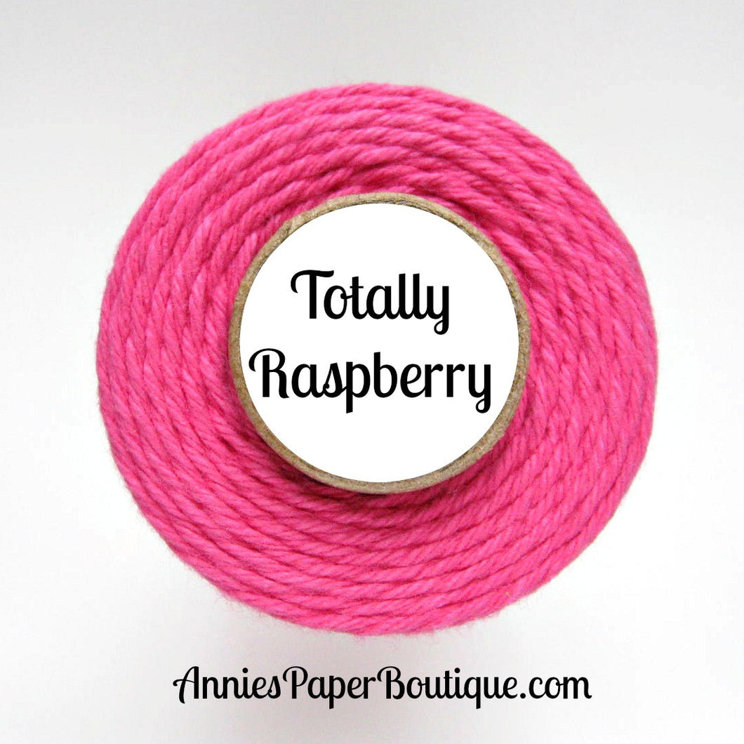 Totally Raspberry Trendy Bakers Twine - Solid Dark Pink
