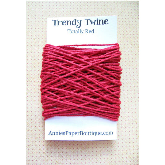 Totally Red Trendy Bakers Twine Mini - Solid Red