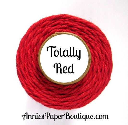 Totally Red Trendy Bakers Twine - Solid Red