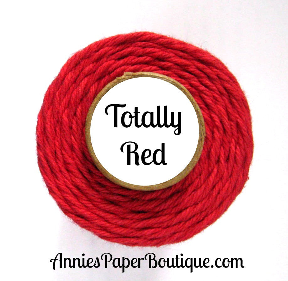 Totally Red Trendy Bakers Twine - Solid Red