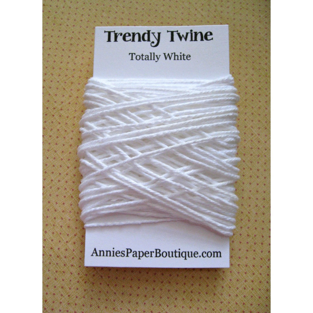 Totally White Trendy Bakers Twine Mini - Solid White