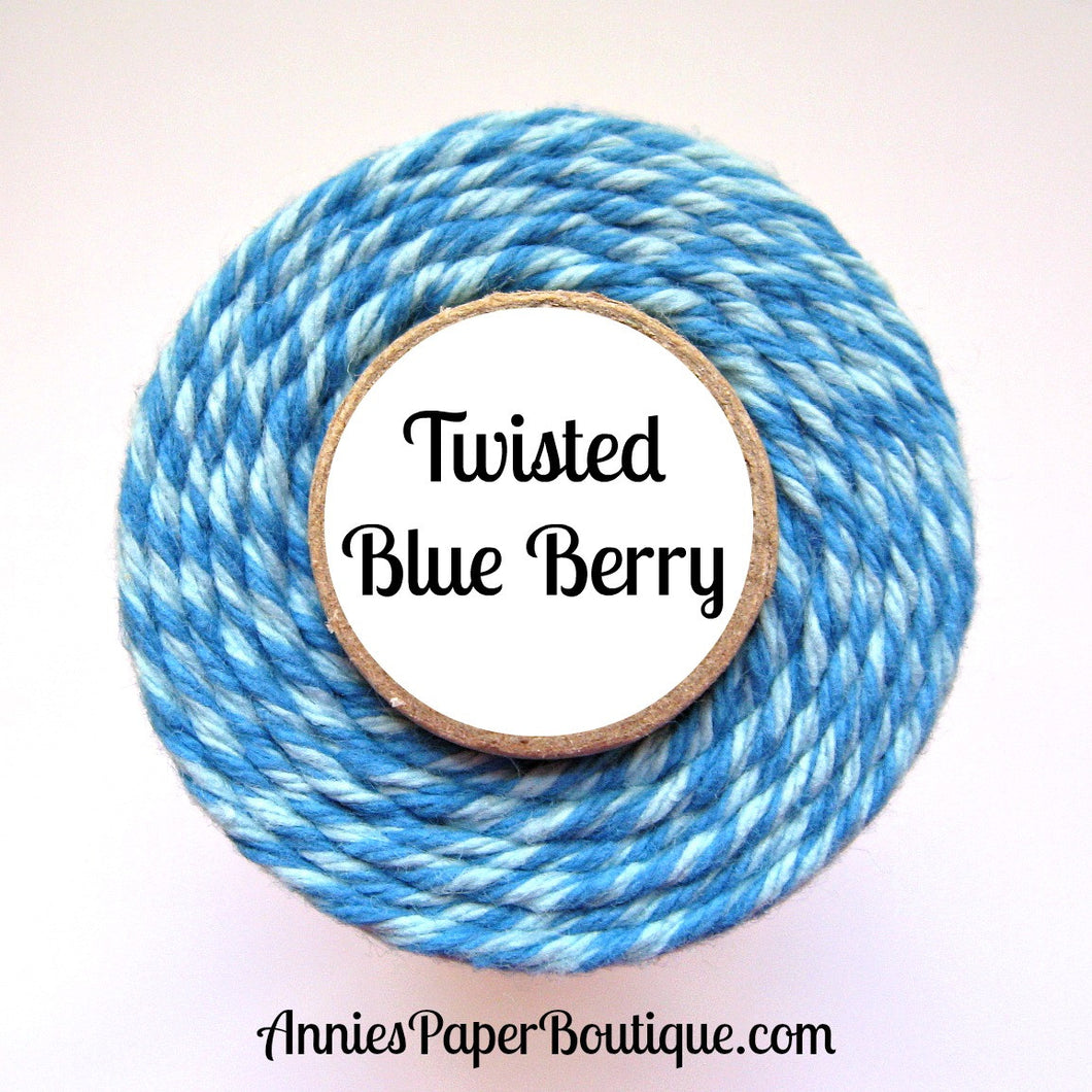 Blue and Light blue Trendy Bakers Twine 