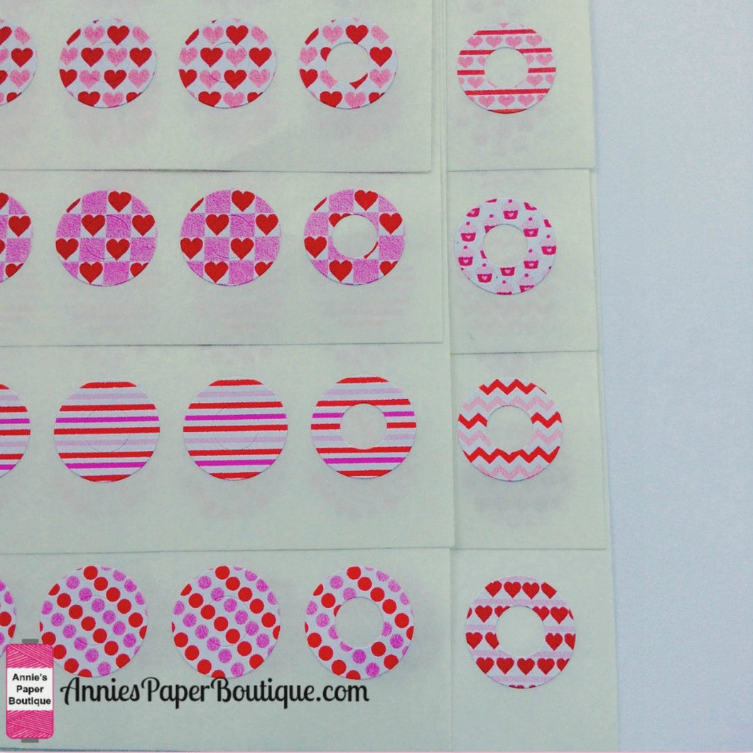 Valentine Trendy Page Dots™ - Hole Reinforcers, Planner Stickers