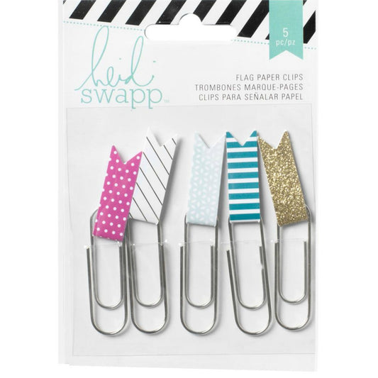 Wanderlust Flag Paper Clips - Heidi Swapp