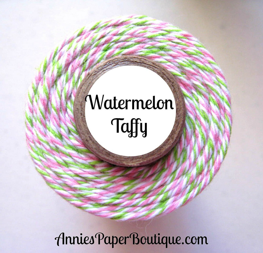 Pink, White, and Lime Green Trendy Bakers Twine