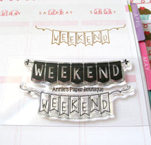 Weekend Banners Planner Stamps