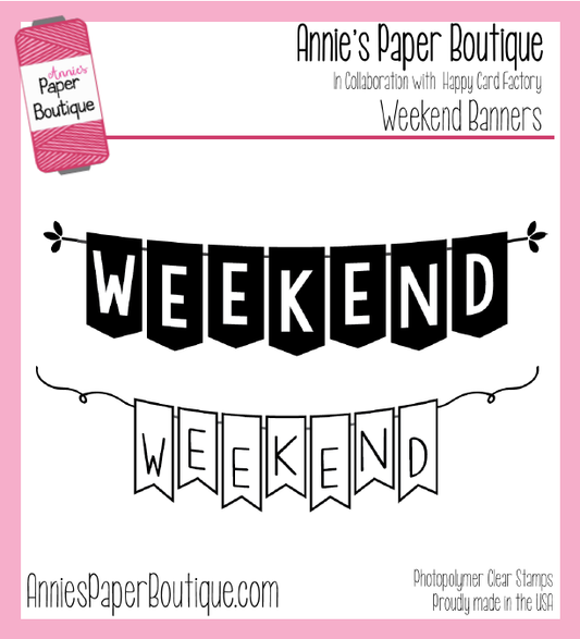 Weekend Banners Planner Stamps