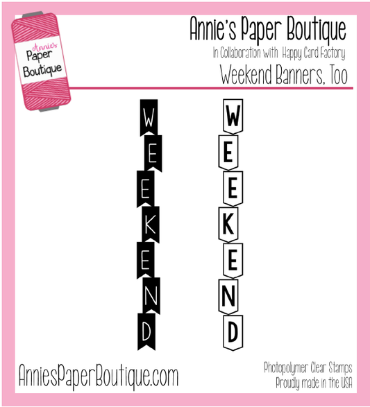 Weekend Banners, Too Planner Stamps