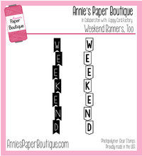 Weekend Banners, Too Planner Stamps