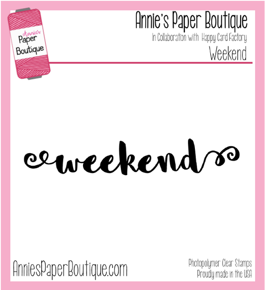 Weekend Script Planner Stamp