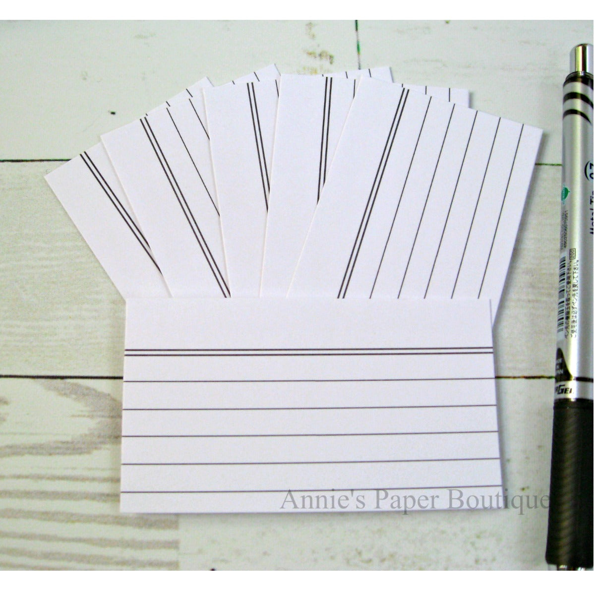 White Mini Index Cards