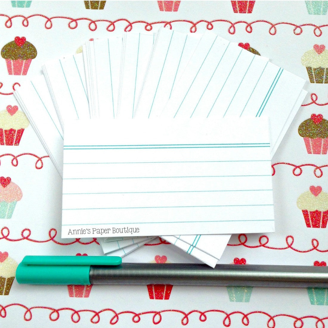 White Mini Index Cards